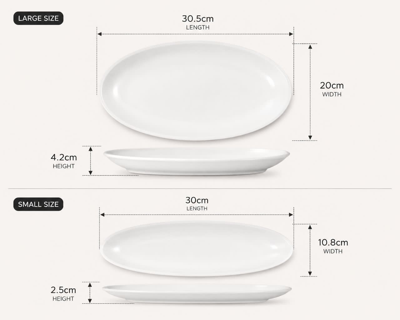 Oval serving platter