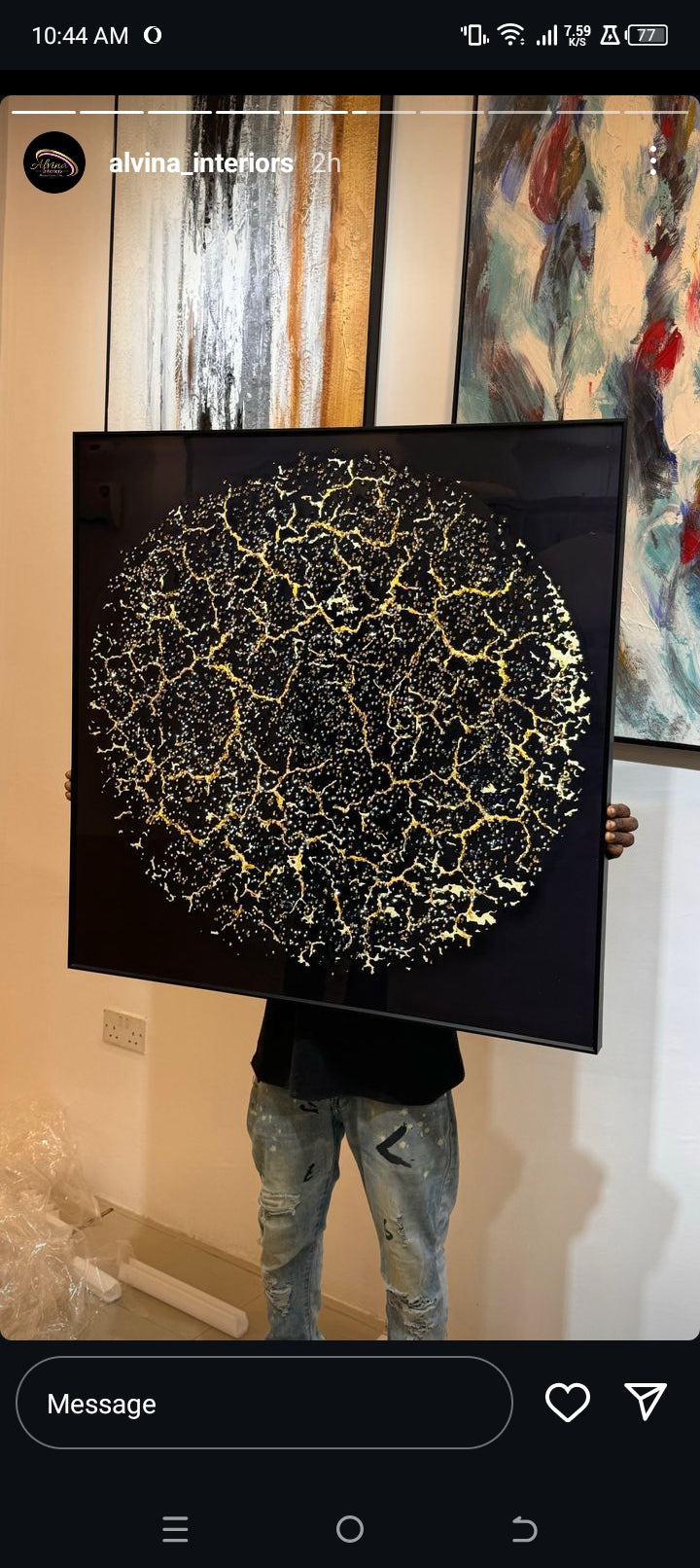 100 by 100cm crystal frame