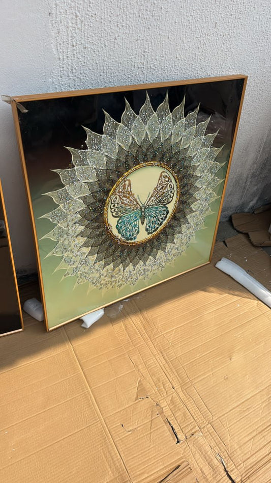 70 by 70cm crystal frame