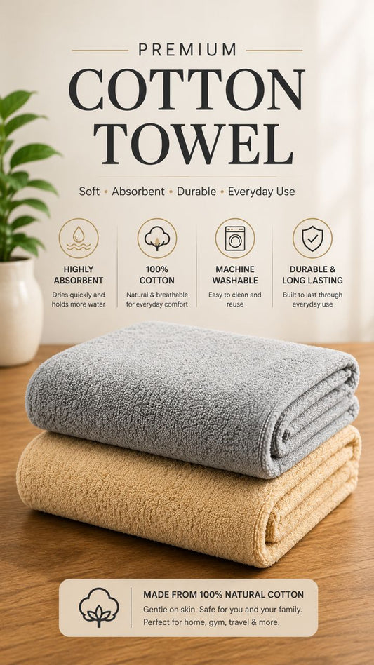 Premium Cotton Bath Towel