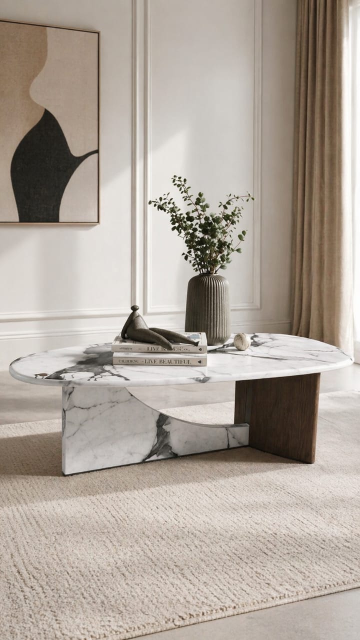 Coffee table marble