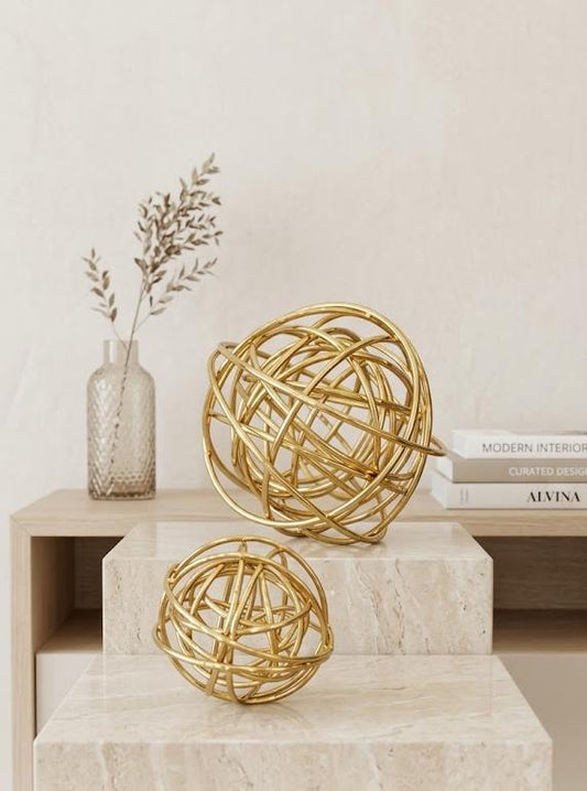 Metallic knot decor WV06