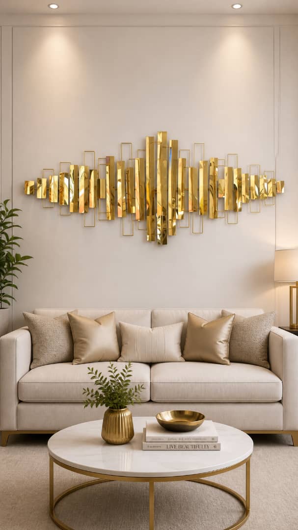 All Gold Metallic Wall Art