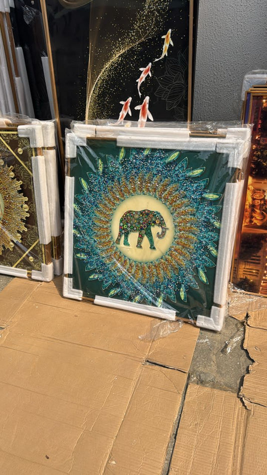 70 by 70cm crystal frame