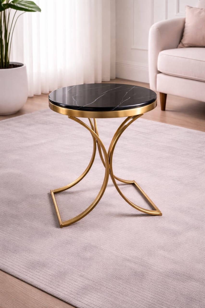 Side stool marble top