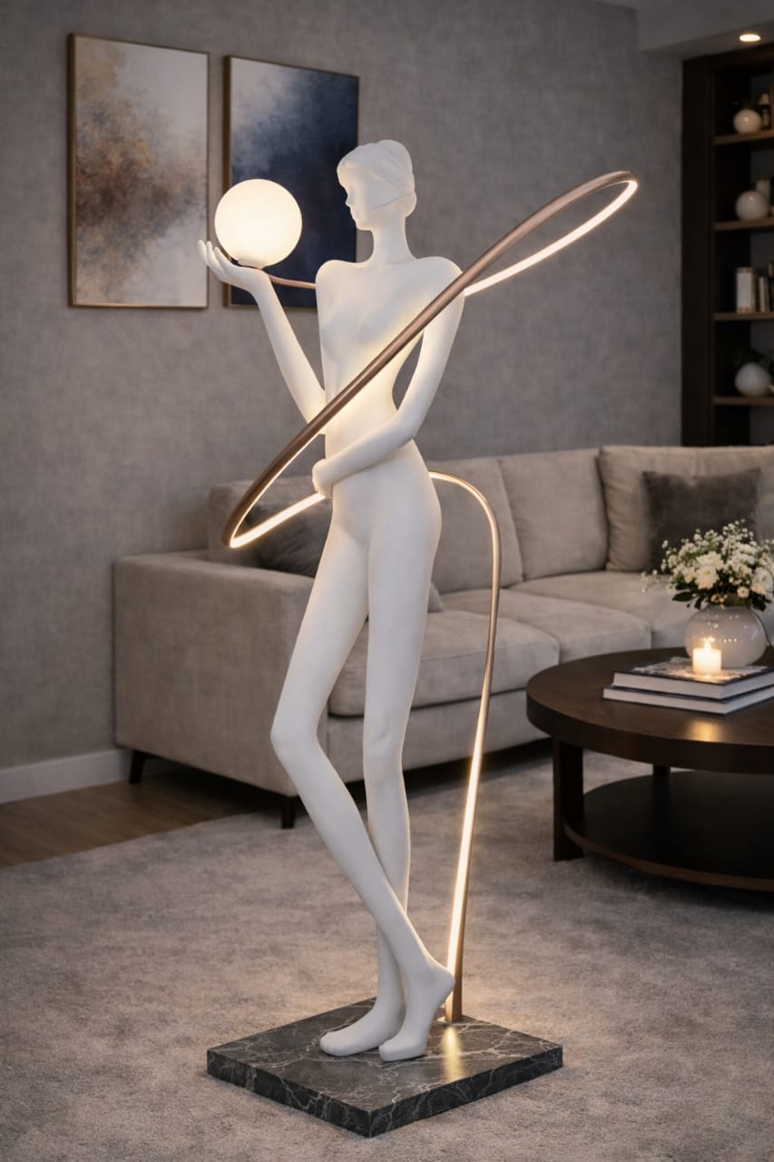 Human floor lamp