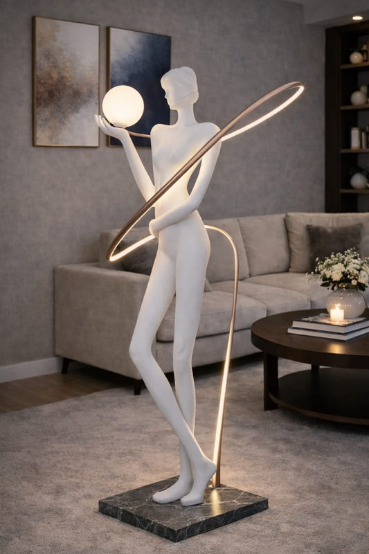 Human floor lamp