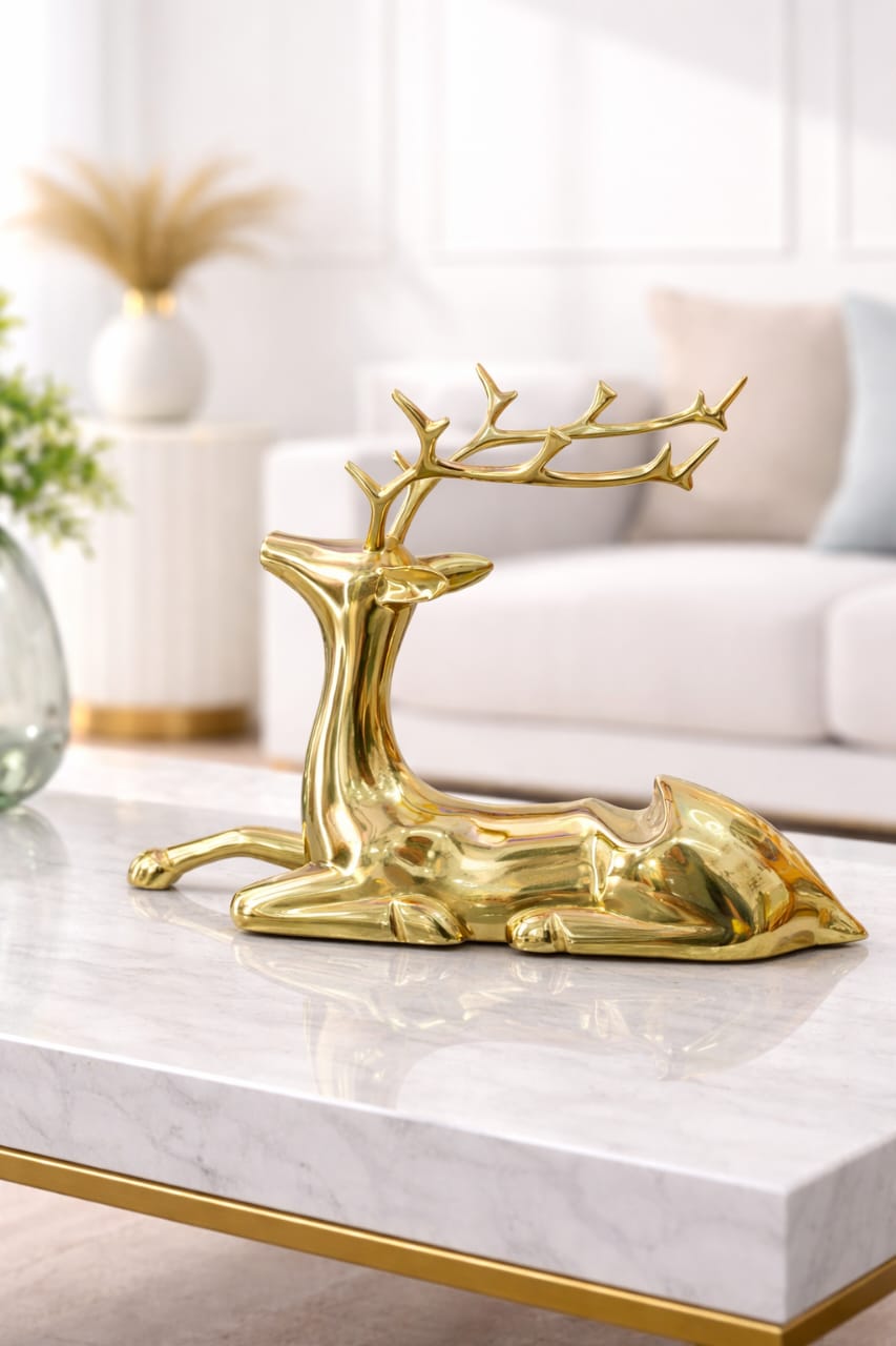Brass deer wine holder WN02