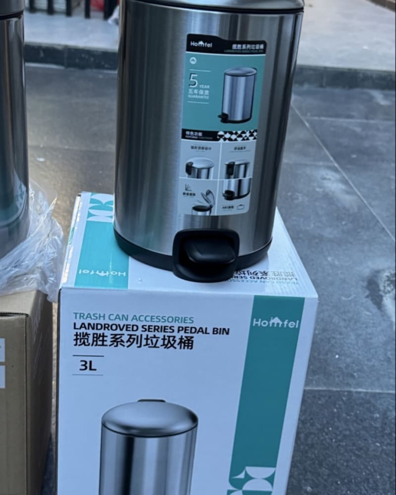 3L pedal stainless Bin