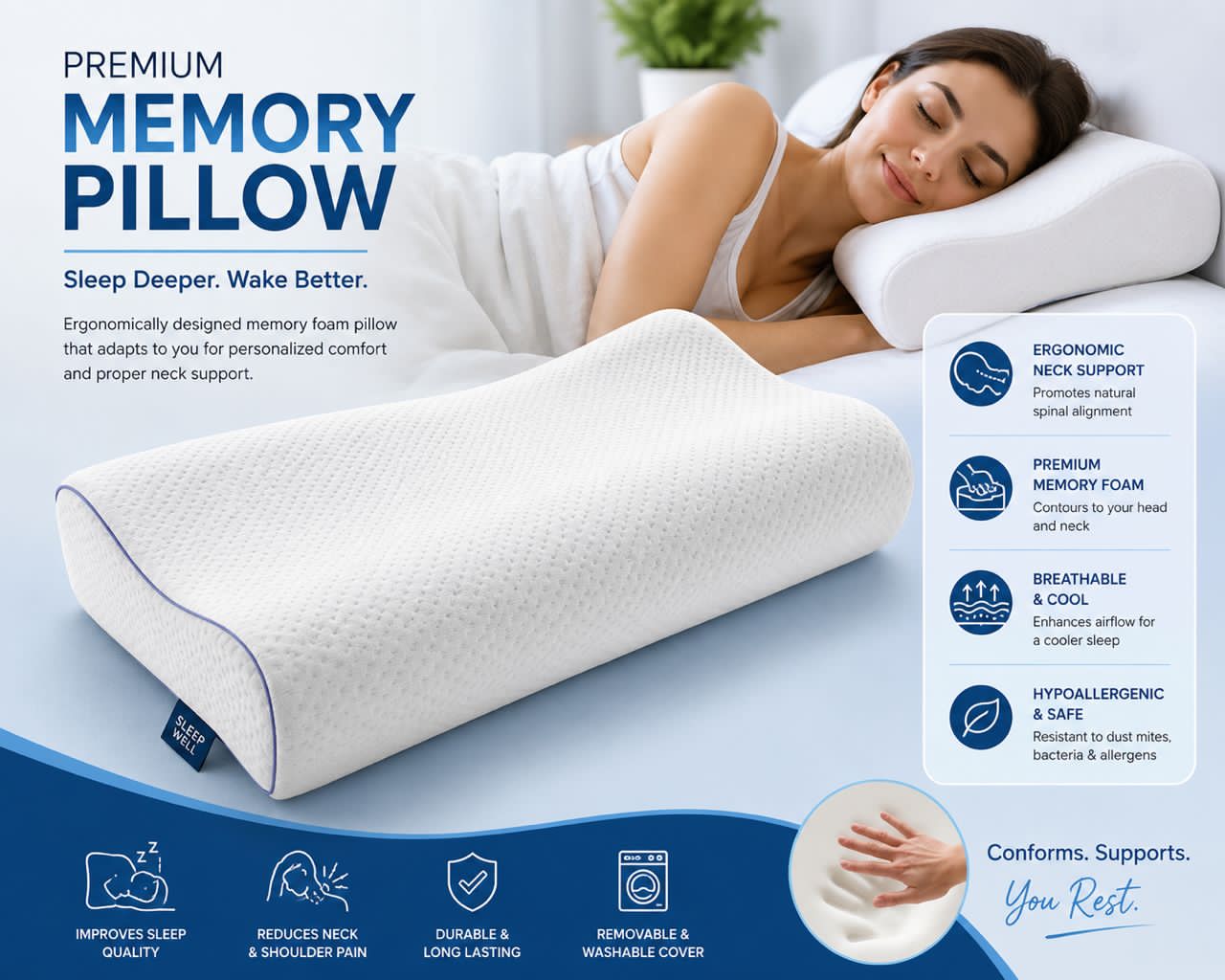 Premium Memory Pillow