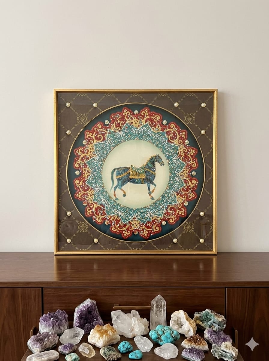40 by 40cm crystal frame