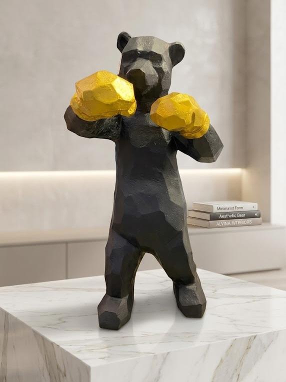 Boxing bear decor Z9149
