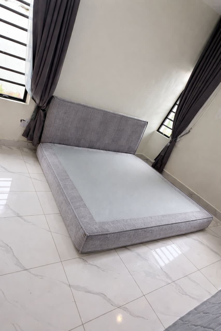 Boneless bedframe and mattress (6 by 7ft)