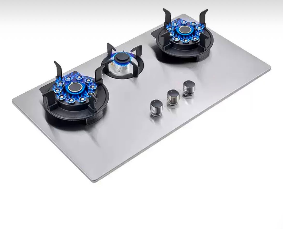 Built-in 3 burner cooker