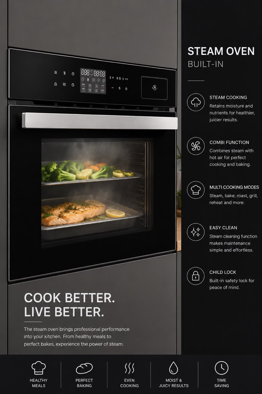 Built-in Steam Oven Electric