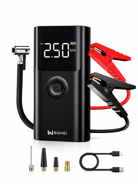BUWEI QS003 Portable Jump Starter & Air Compressor