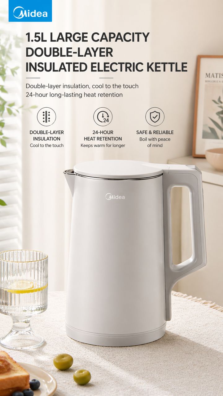 Midea 1.5L electric kettle