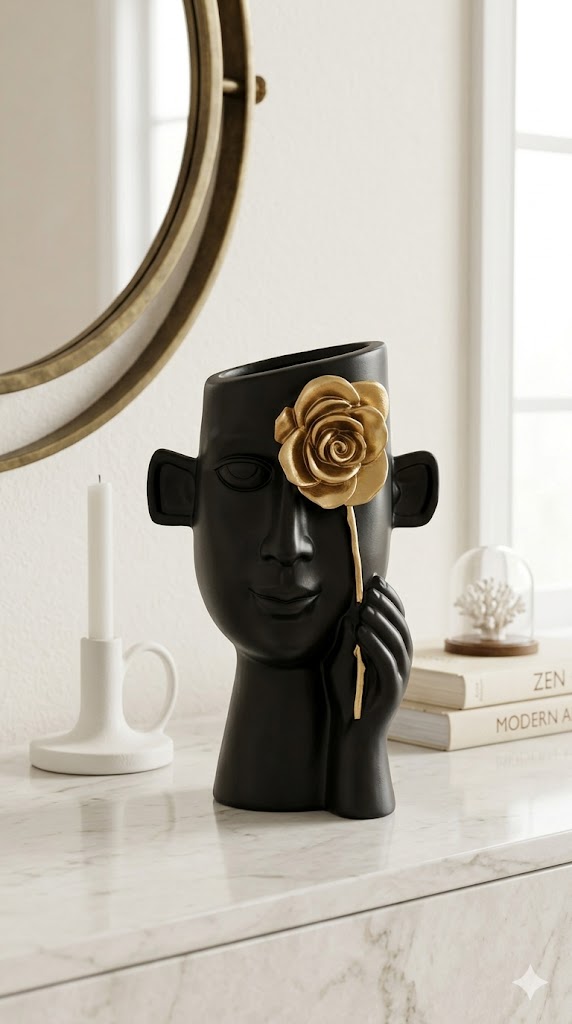 Face vase decor(Small)