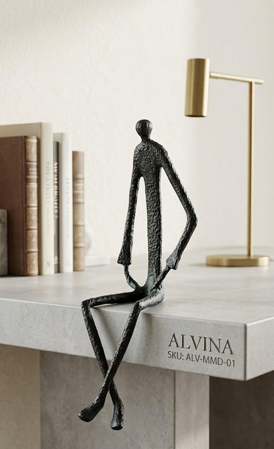 Black metalman decor BJ-0123