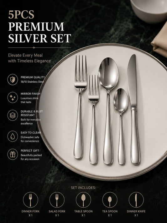 Silver cutlery sets(5pcs)