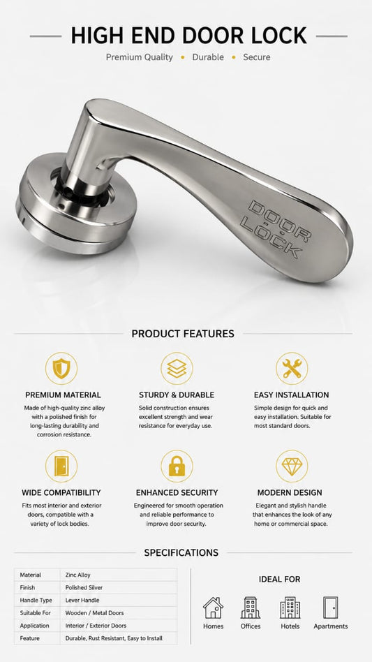 Door Lever Lock Set
