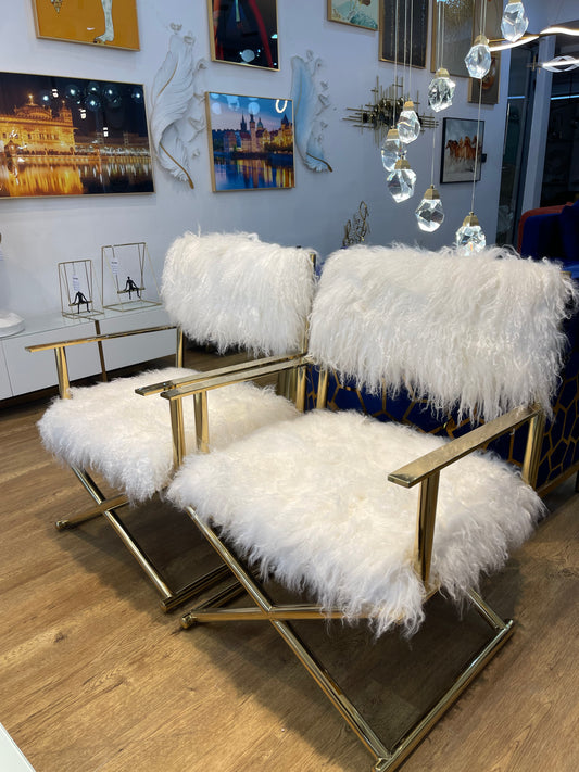 Real Fur Accent Chairs