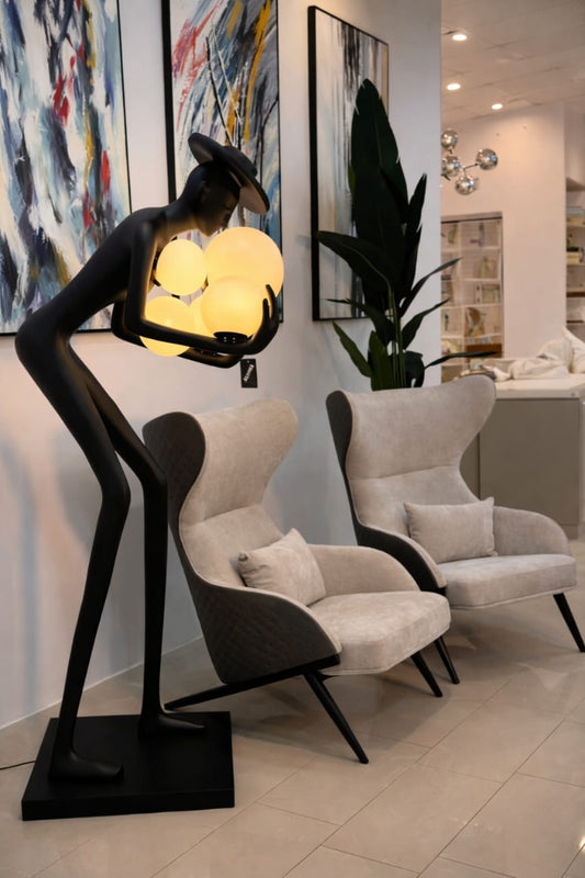 Human floor lamp