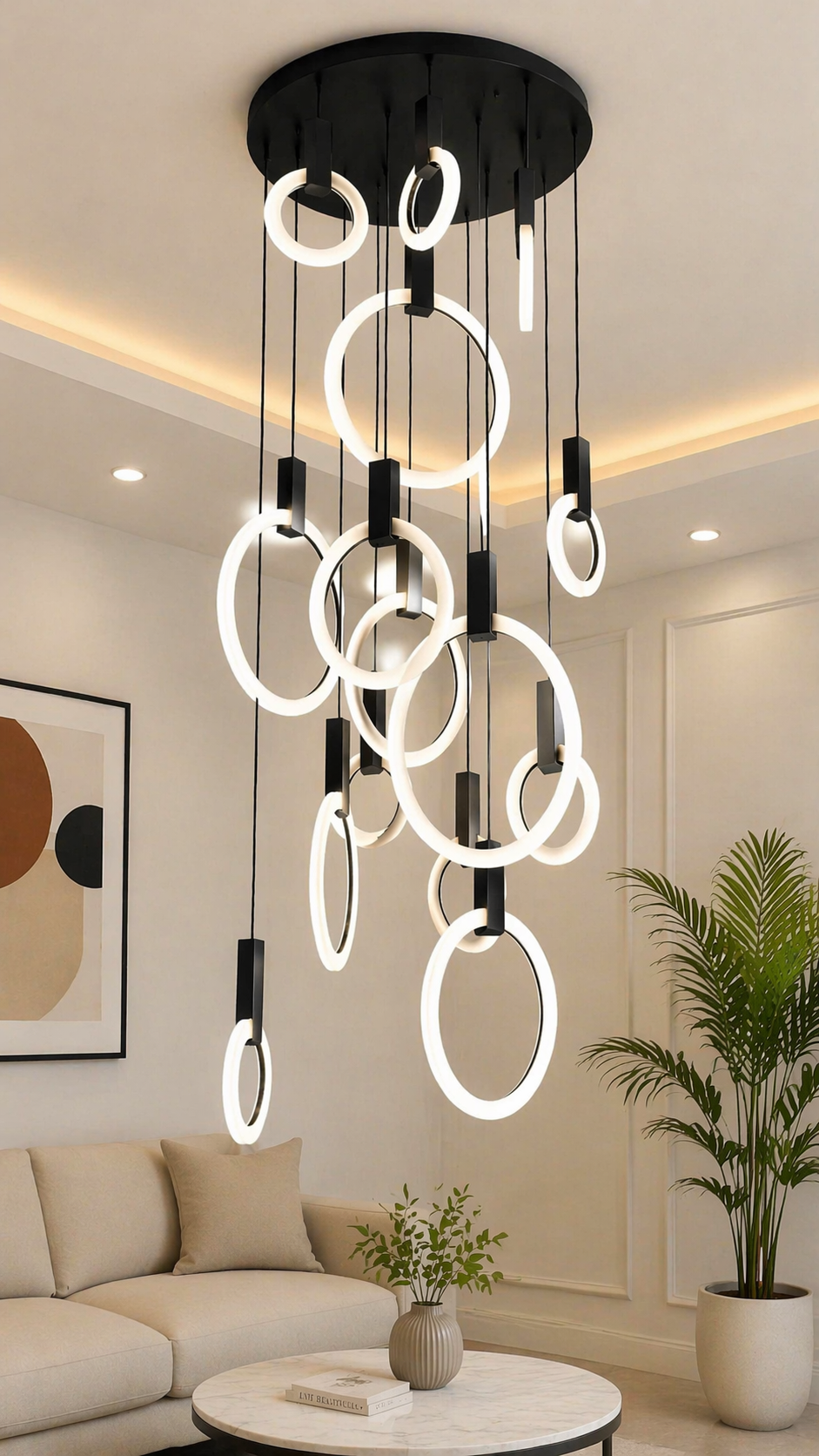 20 Rings chandelier