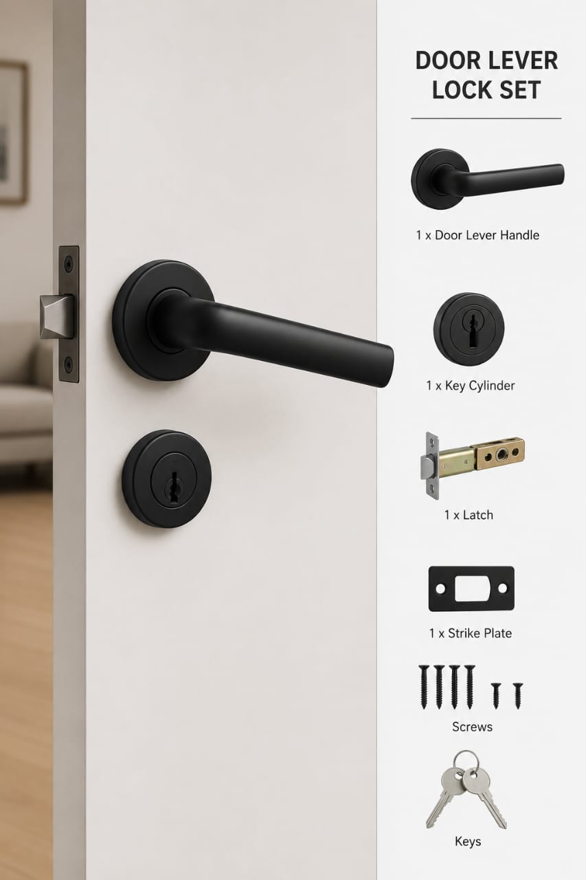 Door Lever Lock Set