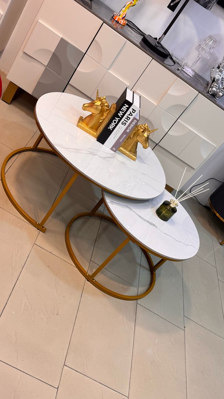 Real marble minimalist table