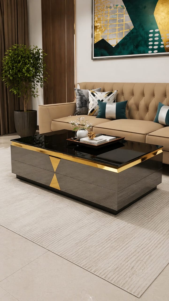 All glass Luxury coffee table