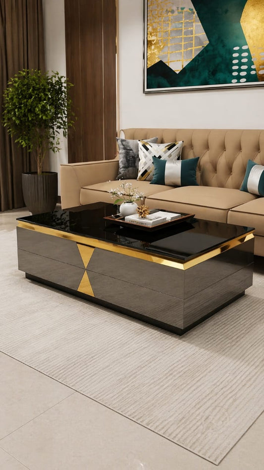 All glass Luxury coffee table