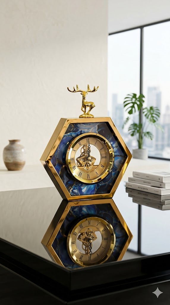 Luxury Reindeer clock CL01