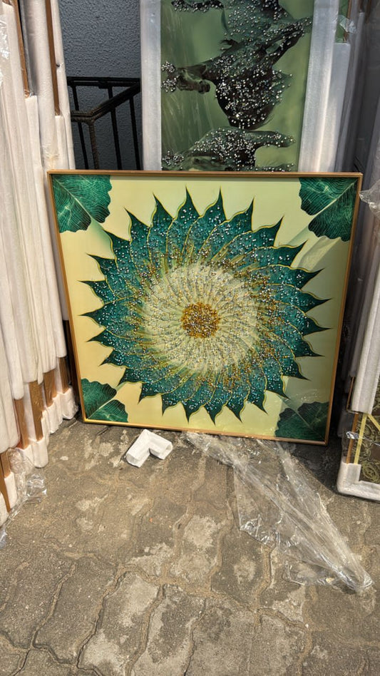 70 by 70cm crystal frame