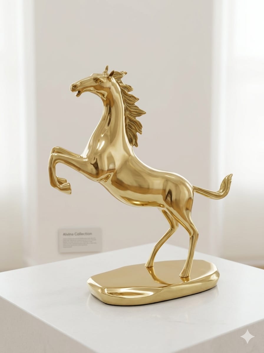 Gold horse decor HS01