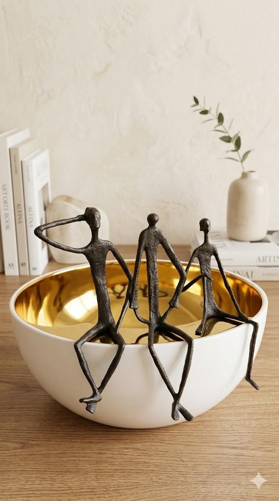 Black metalman decor BJ-0123