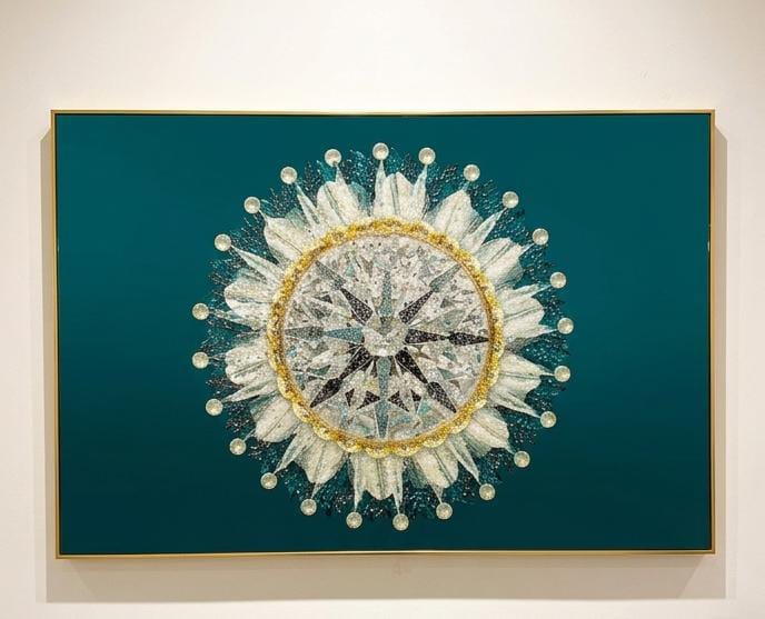 80 by 120cm crystal frame