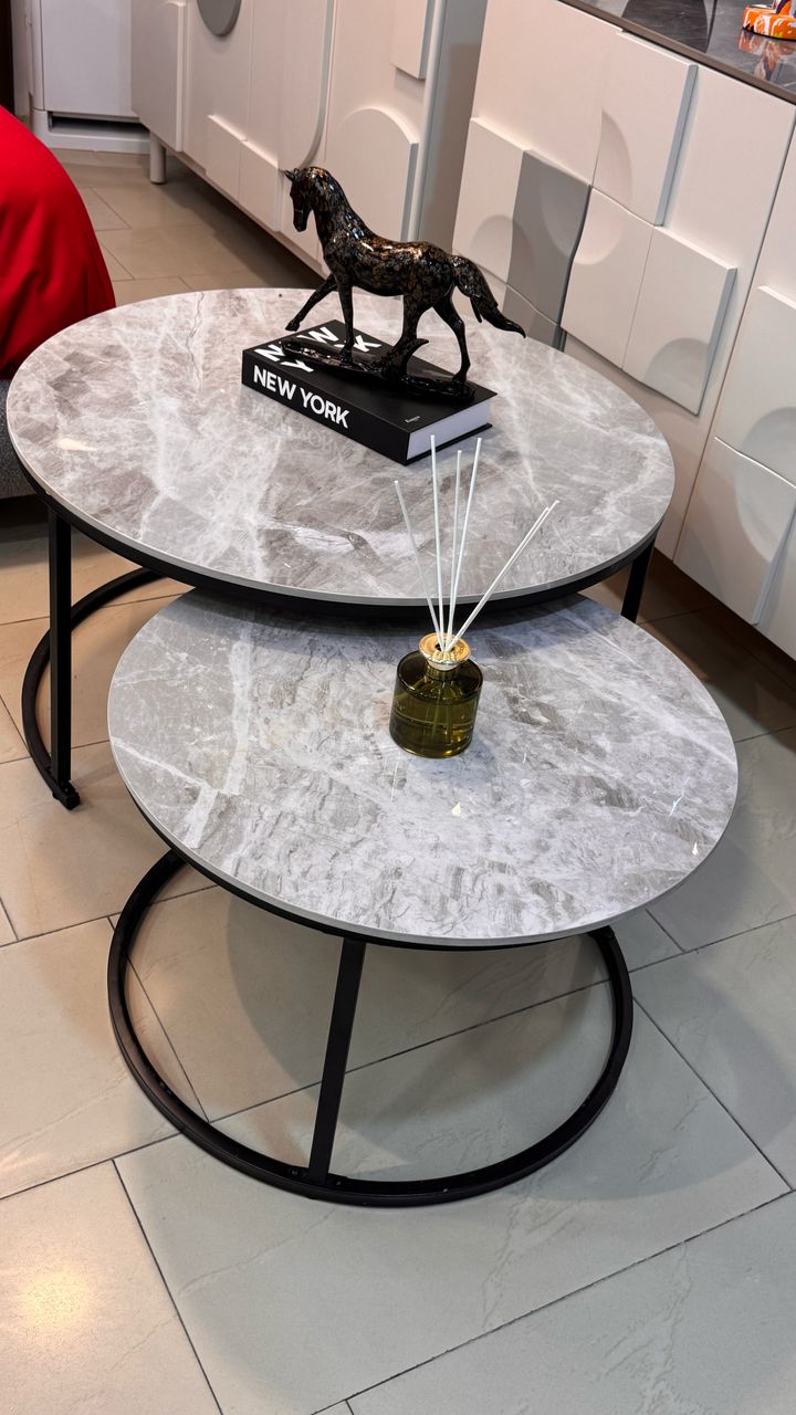 Real marble minimalist table