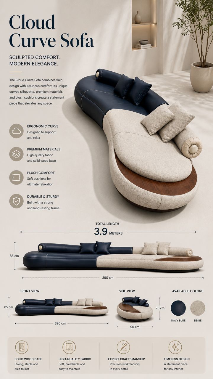 Cloud Curvy Sofa