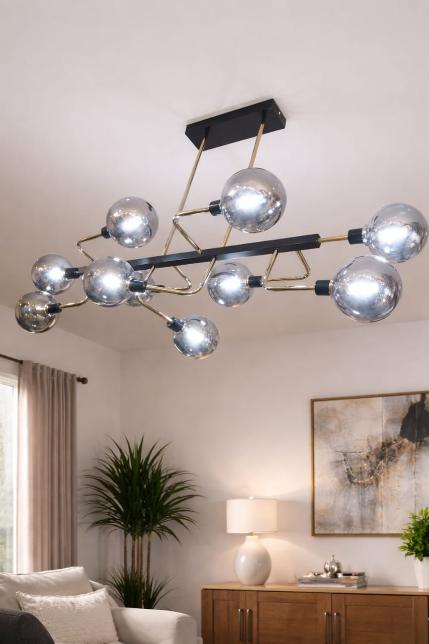 Black Nordic Chandelier