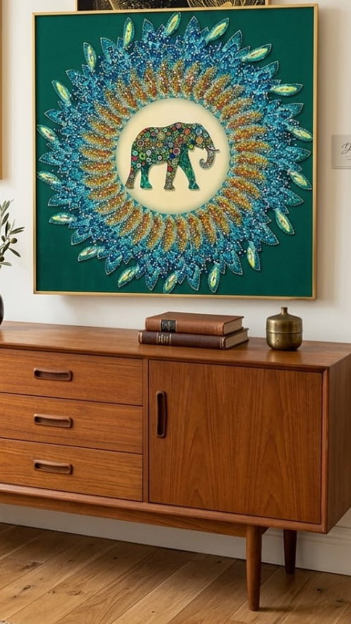 70 by 70cm crystal frame