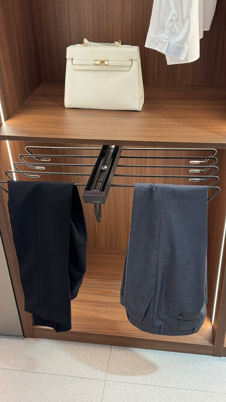 Double trouser rack