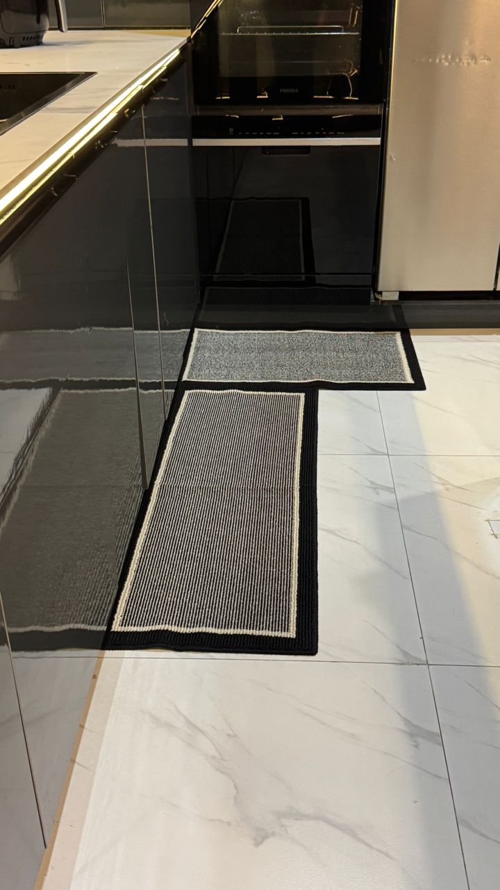 3 in 1 kitchen foot mat/ Door mat (Black)