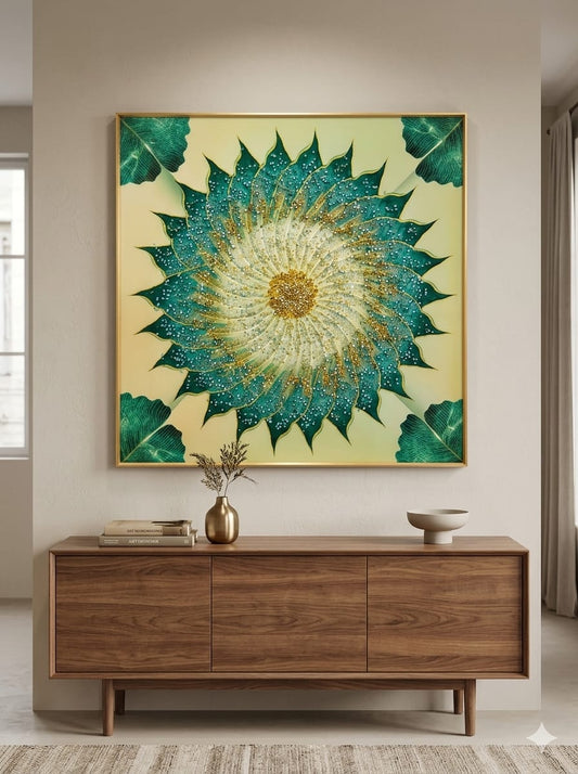 70 by 70cm crystal frame