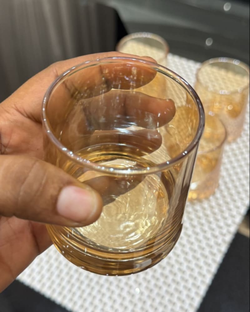 Amber Glass Tumbler set(6pcs)