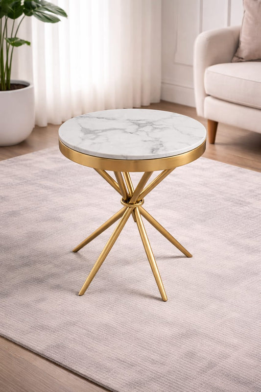 side stool 5 legged ( marble top)