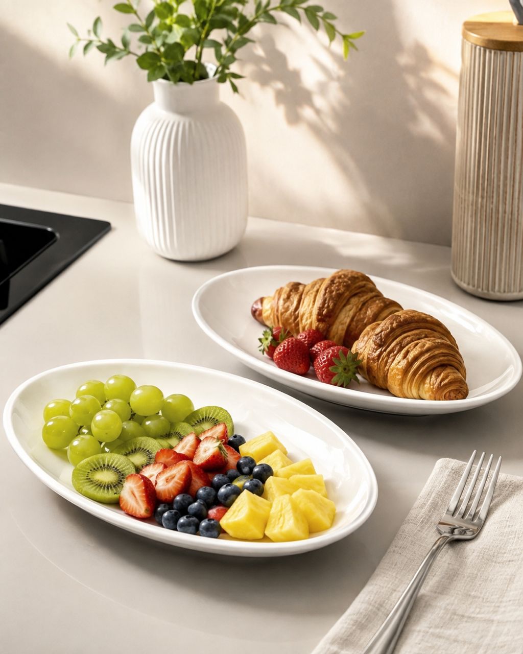 Oval serving platter