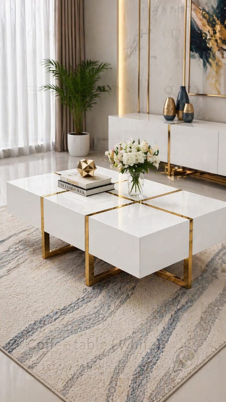 Coffee table ( white)