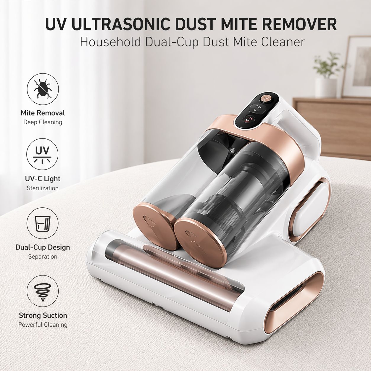 UV ultrasonic dust mite remover