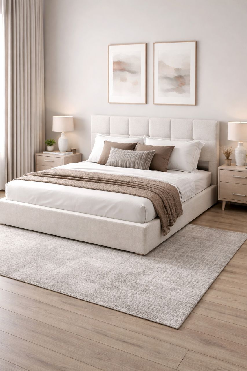 Boneless bedframe and mattress( 6 by 7ft)